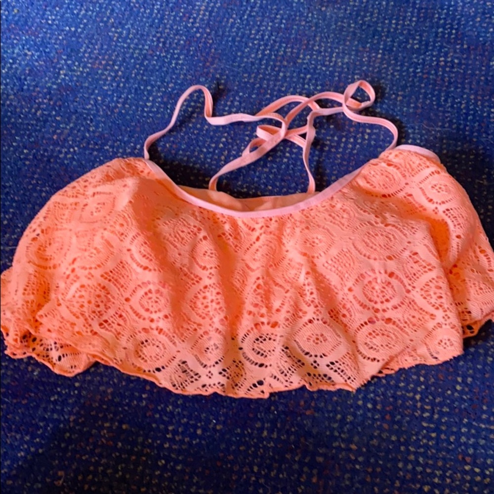 Peach/pink swim suit - TOP ONLY